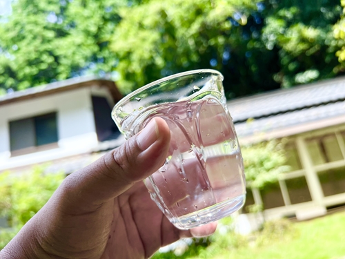 本堂下の湧き水